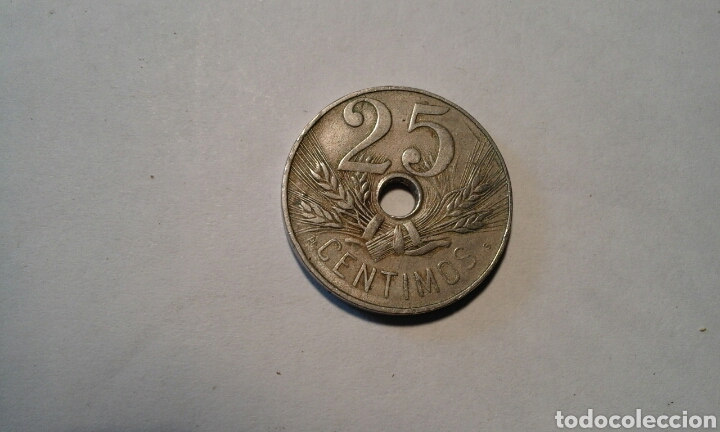 Monedas de Espa&ntilde;a: Moneda 25 c&eacute;ntimos 1927 - Foto 2