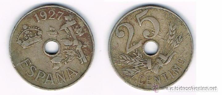 Monedas de Espa&ntilde;a: MONEDA DE ESPA&Ntilde;A, 1927, 25 CENTIMOS (LOTE 92) - Foto 1