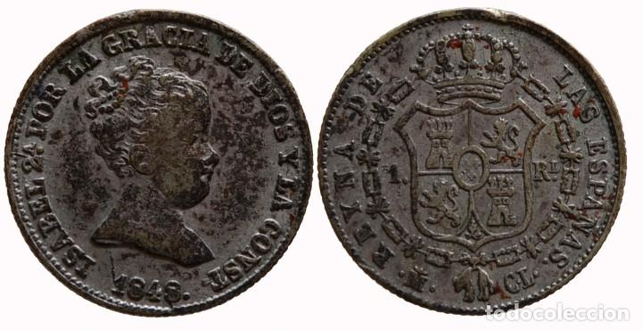 M&uuml;nzen von Spanien: 1 REAL 1848-CL MADRID