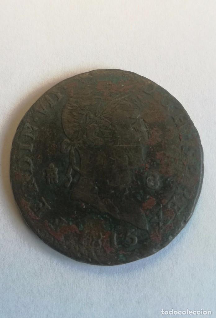 Monedas de Espa&ntilde;a: FERNANDO VII. 8 MARAVED&Iacute;S. CECA DE SEGOVIA 1815 - Foto 1