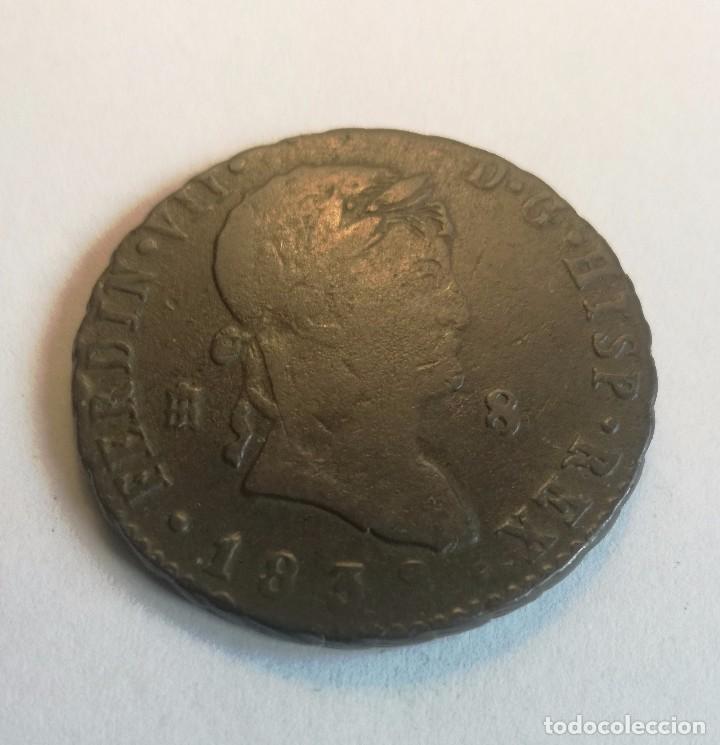 Monedas de Espa&ntilde;a: FERNANDO VII. 8 MARAVED&Iacute;S. CECA DE SEGOVIA 1832 - Foto 1