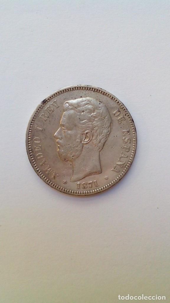 Monedas de Espa&ntilde;a: AMADEO I 1871 DURO DEL 73 - Foto 1