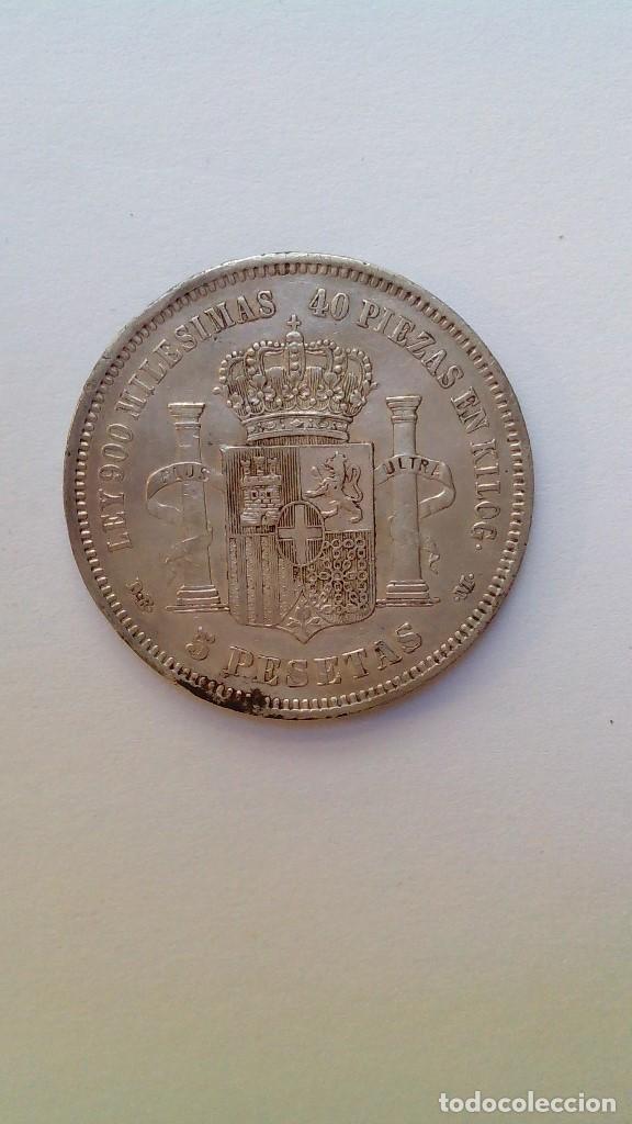 Monedas de Espa&ntilde;a: AMADEO I 1871 DURO DEL 73 - Foto 2