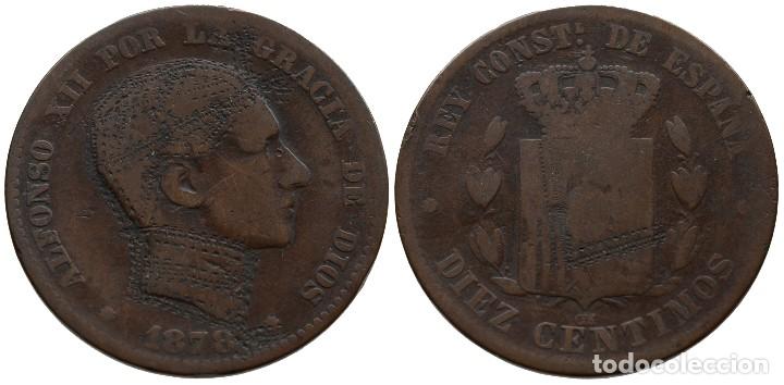 Monedas de Espa&ntilde;a: 10 CENTIMOS RESELLO SATIRICO - Foto 1
