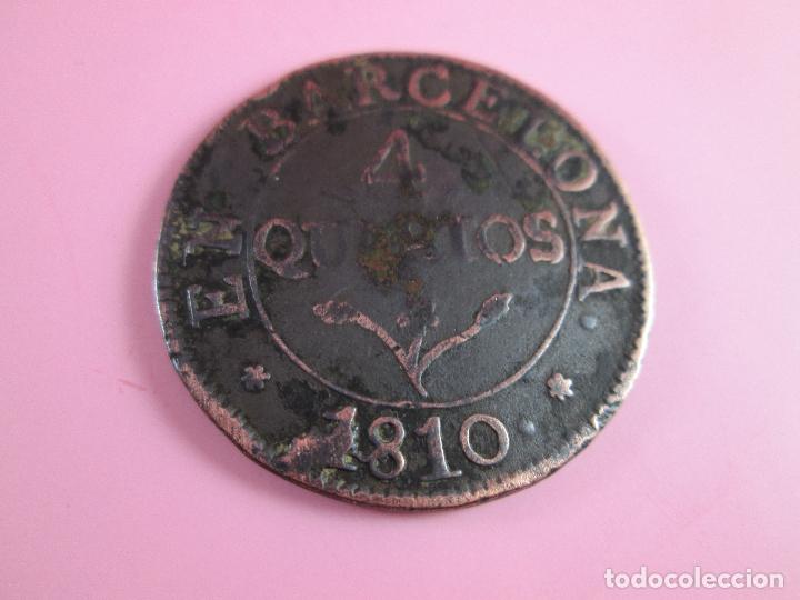 Monedas de Espa&ntilde;a: MONEDA DE ESPA&Ntilde;A-4 QUARTOS-BARCELONA-1810-29 mm.D-. - Foto 1