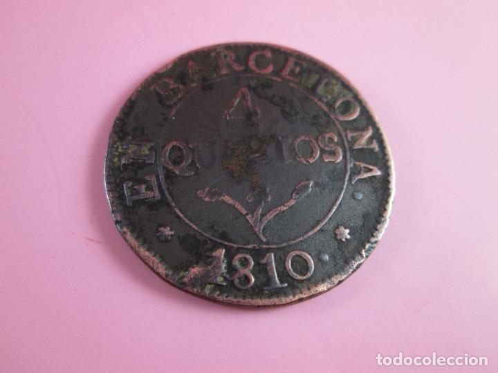 Monedas de Espa&ntilde;a: MONEDA DE ESPA&Ntilde;A-4 QUARTOS-BARCELONA-1810-29 mm.D-. - Foto 7