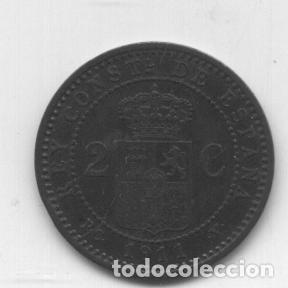 Monedas de Espa&ntilde;a: ALFONSO XIII- 2 CENTIMOS-1911*11-PCV - Foto 2