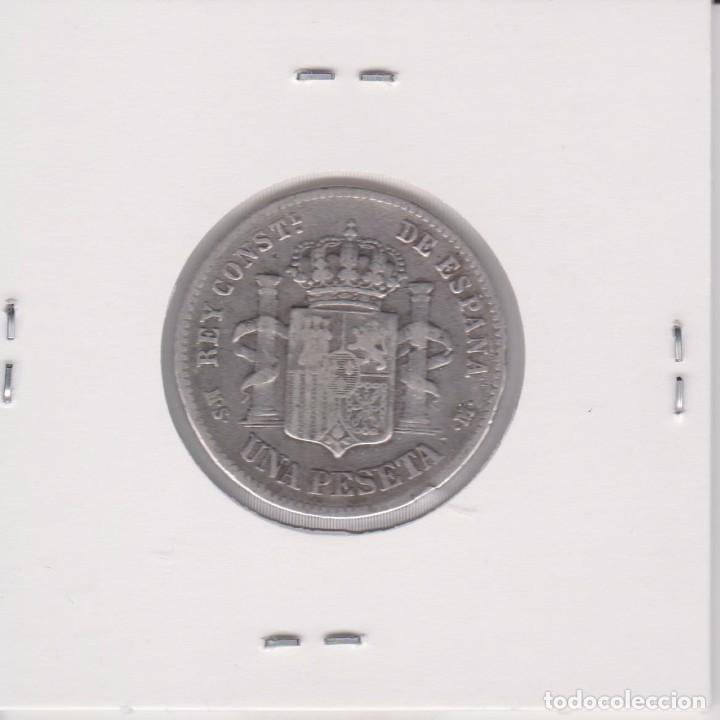 Monedas de Espa&ntilde;a: 1 peseta 1885 Alfonso XII - Foto 2