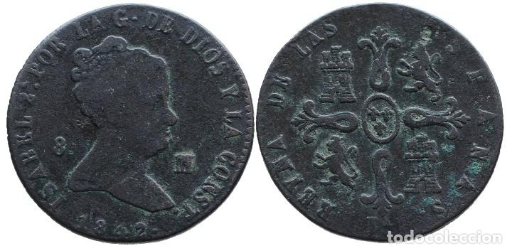 Monedas de Espa&ntilde;a: 8 MARAVEDIS 1842 JUBIA - Foto 1