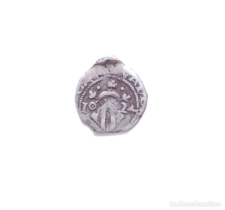 Monedas de Espa&ntilde;a: Felipe IV - 1 Dieciocheno 1624 Valencia. - Foto 2