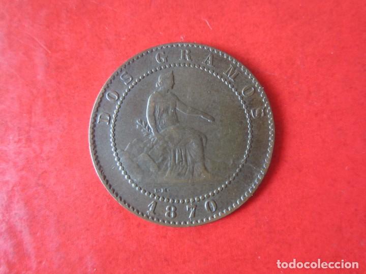 Monedas de Espa&ntilde;a: 2 centimos del Gobierno Provisional. 1870 . #ce - Foto 1
