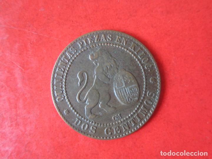 Monedas de Espa&ntilde;a: 2 centimos del Gobierno Provisional. 1870 . #ce - Foto 2