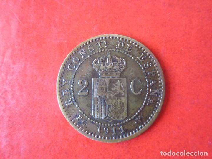 Monedas de Espa&ntilde;a: 2 centimos de Alfonso XIII. 1911 . #ce - Foto 1