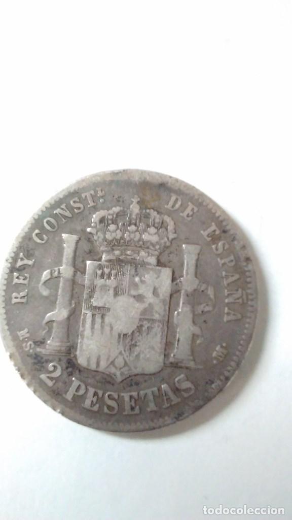 Monedas de Espa&ntilde;a: Moneda de plata de Alfonso XII. A&ntilde;o 1882. MSM - Foto 3