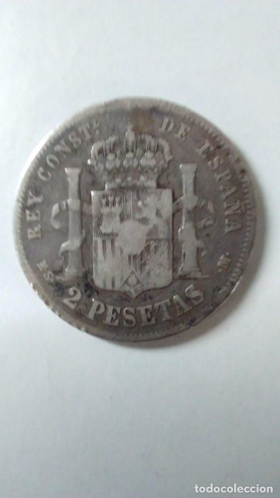 Monedas de Espa&ntilde;a: Moneda de plata de Alfonso XII. A&ntilde;o 1882. MSM - Foto 5