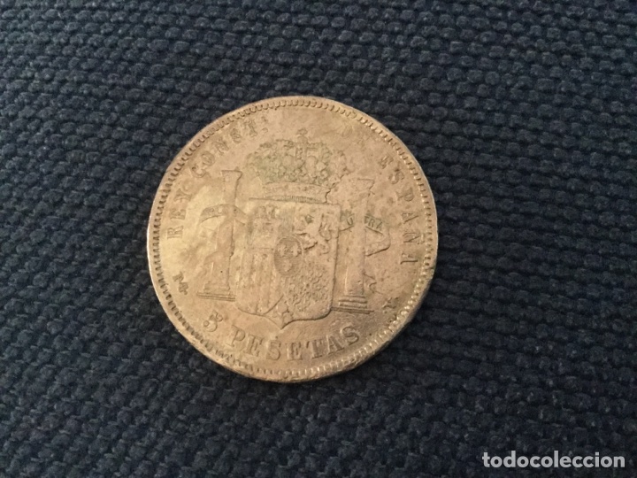 Monedas de Espa&ntilde;a: Moneda de plata de 1884 de Alfonso XIII - Foto 2