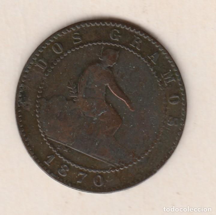 Monedas de Espa&ntilde;a: GOBIERNO PROVISIONAL- 2 CENTIMOS- 1870 - Foto 1