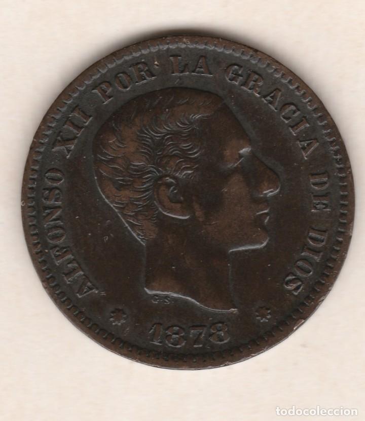 Monedas de Espa&ntilde;a: ALFONSO XII- 5 CENTIMOS- 1878-SC- - Foto 1