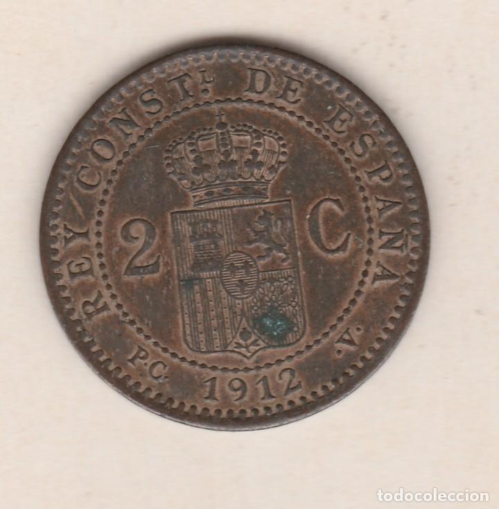 Monedas de Espa&ntilde;a: ALFONSO XIII- 2 CENTIMOS- 1912*12 PCV-SC- - Foto 2