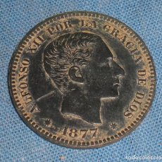 Monedas de España: BONITA MONEDA CINCO CENTIMOS ALFONSO XII 1877