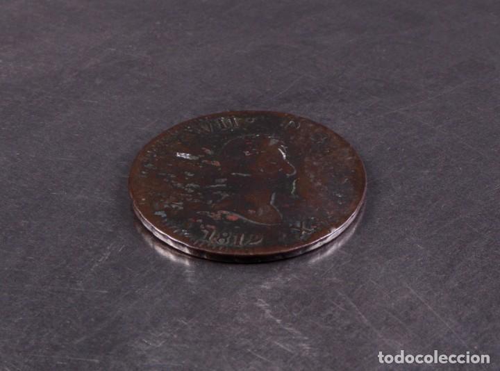 Monedas de Espa&ntilde;a: MONEDA DE COBRE DE FERNANDO VII 1812 - Foto 2