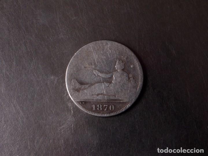 Monedas de Espa&ntilde;a: 2 PTAS MONEDA DE PLATA GOBIERNO PROVISIONAL 1870 - Foto 1