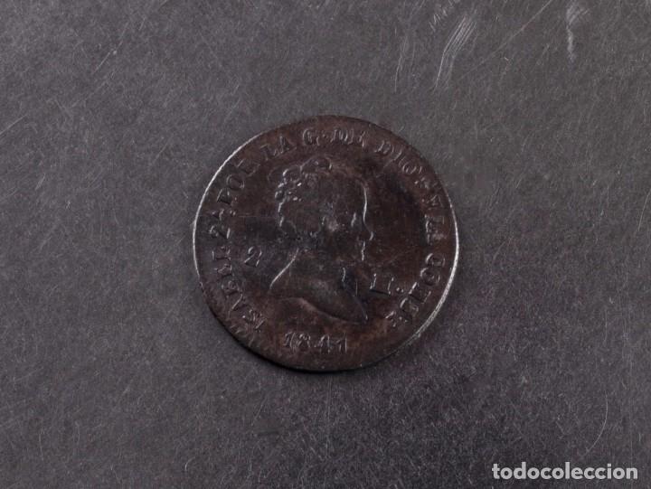 Monedas de Espa&ntilde;a: 2 MARAVEDIS MONEDA DE COBRE ISABEL II 1841 - Foto 3