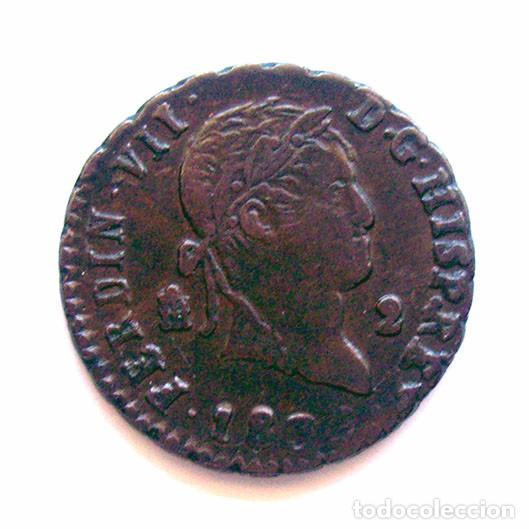 Monedas de Espa&ntilde;a: FERNANDO VII . 2 MARAVEDIS 1833 - Foto 1