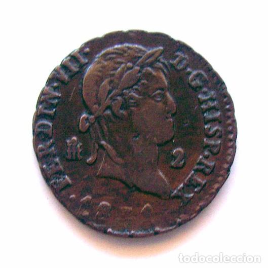 Monedas de Espa&ntilde;a: FERNANDO VII .  2 MARAVEDIS 1831 - Foto 1