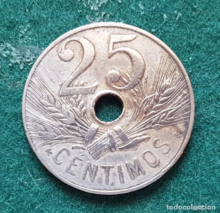 Monedas de Espa&ntilde;a: 25 CENTIMOS 1927 - 5 MONEDAS - Foto 3