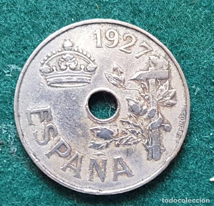 Monedas de Espa&ntilde;a: 25 CENTIMOS 1927 - 5 MONEDAS - Foto 4