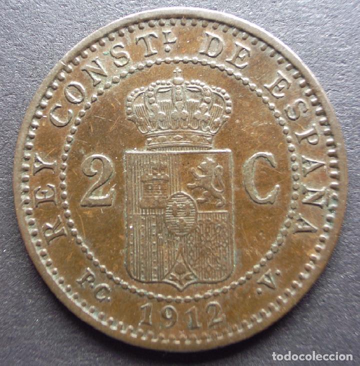 Monedas de Espa&ntilde;a: 2 CENTIMOS DE 1912*12 &bull;&bull;&bull; EBC &bull;&bull;&bull; ALFONSO XIII - Foto 2
