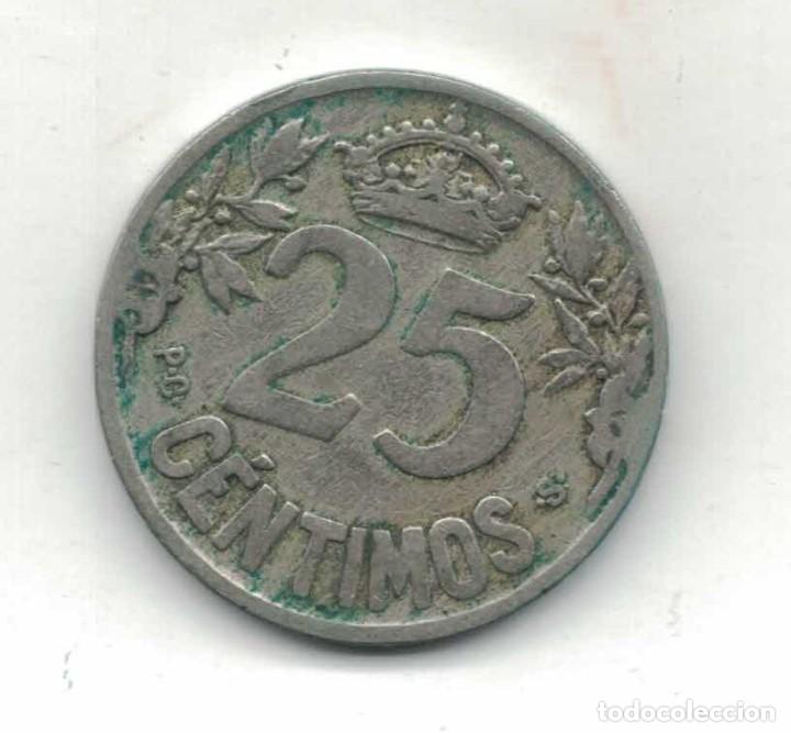 Monedas de Espa&ntilde;a: Anfonso XIII 25 centimos 1925 M81 - Foto 2