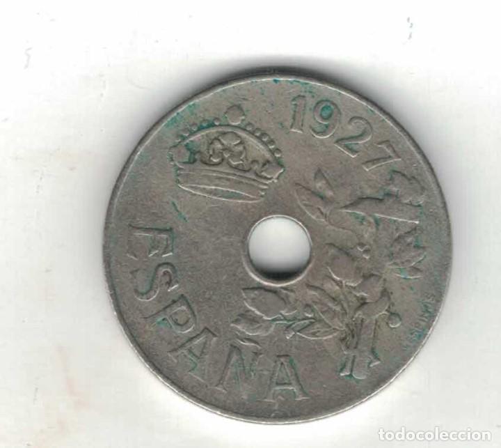 Monedas de Espa&ntilde;a: Anfonso XIII 25 centimos 1927 M33 - Foto 1