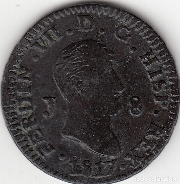 Monedas de Espa&ntilde;a: FERNANDO VII: 8 MARAVEDIS 1817 JUBIA - Foto 1