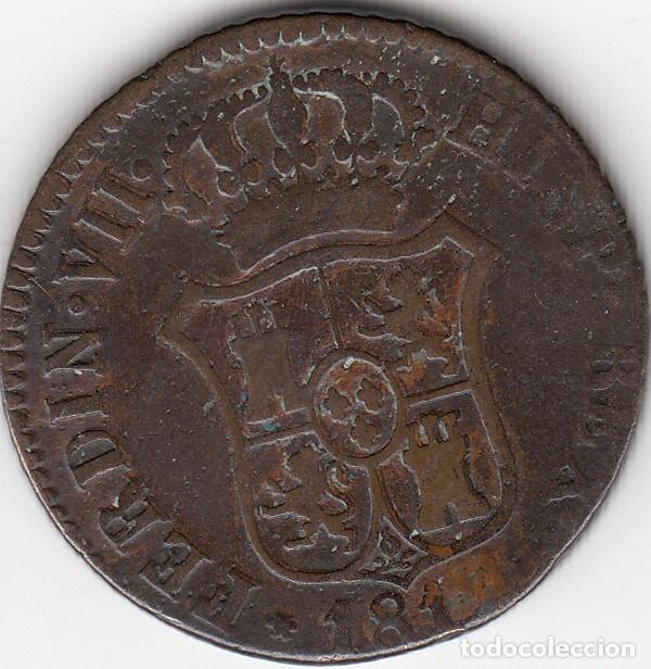 Monedas de Espa&ntilde;a: FERNANDO VII: 3 CUARTOS 1814 CATALU&Ntilde;A - Foto 2