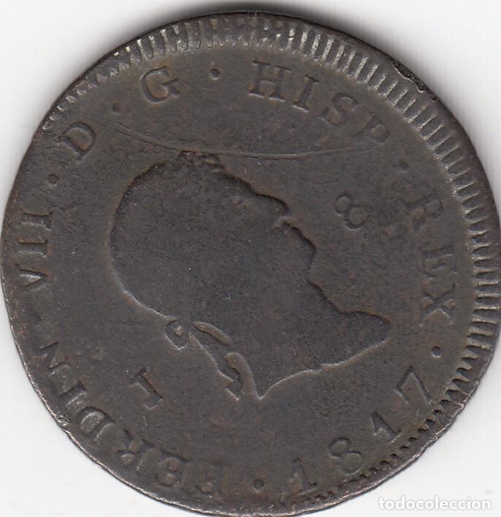 Monedas de Espa&ntilde;a: FERNANDO VII: 8 MARAVEDIS 1817 JUBIA - Foto 1