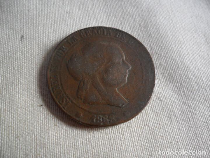 Monedas de Espa&ntilde;a: MONEDA ISABEL II EN COBRE 1868 - Foto 1