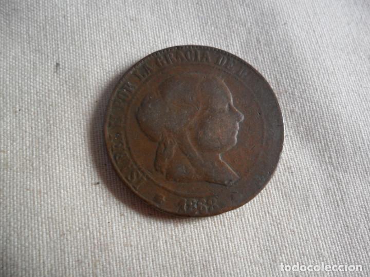 Monedas de Espa&ntilde;a: MONEDA ISABEL II EN COBRE 1868 - Foto 2