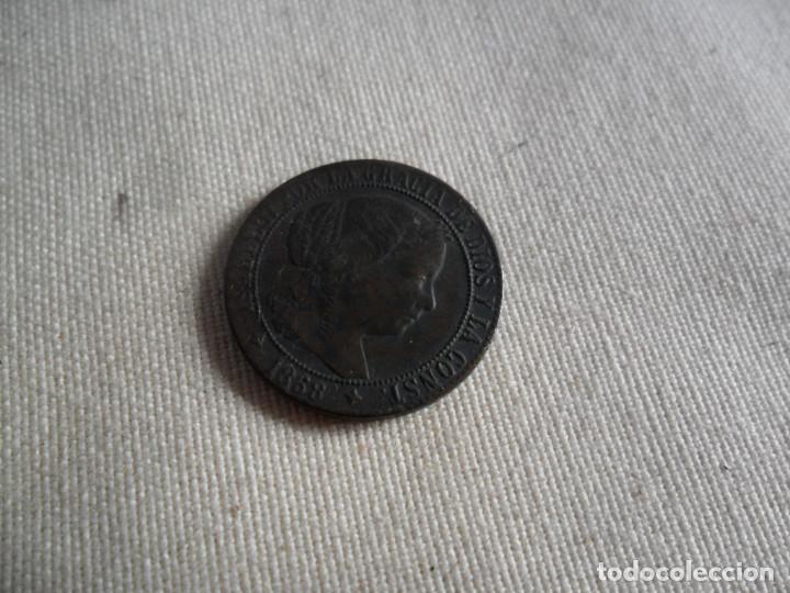 Monedas de Espa&ntilde;a: MONEDA DE COBRE ISABEL II 1868 1 C&Eacute;NTIMO DE ESCUDO - Foto 2