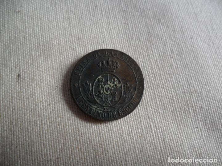 Monedas de Espa&ntilde;a: MONEDA DE COBRE ISABEL II 1868 1 C&Eacute;NTIMO DE ESCUDO - Foto 4