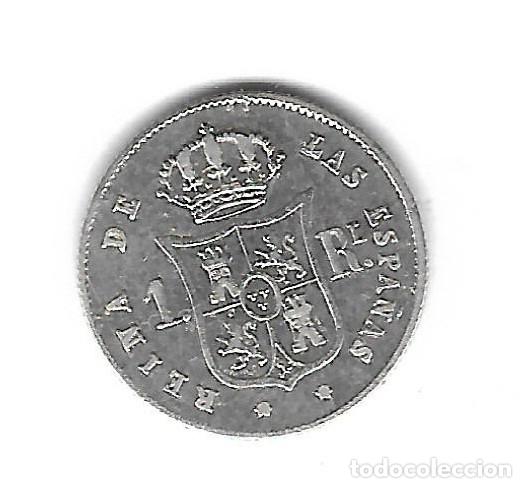 Monedas de España: MONEDA. 1 REAL. ISABEL II. 1852. SEVILLA. S/C - Foto 2 - 98354899