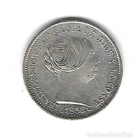 Monedas de Espa&ntilde;a: MONEDA. 1 REAL. ISABEL II. 1852. MADRID. - Foto 1