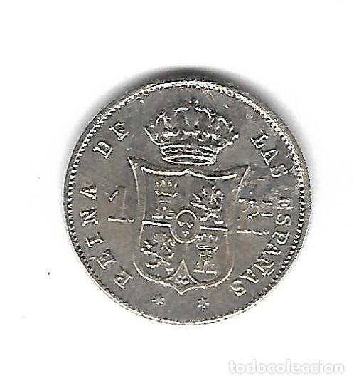 Monedas de Espa&ntilde;a: MONEDA. 1 REAL. ISABEL II. 1852. MADRID. - Foto 2