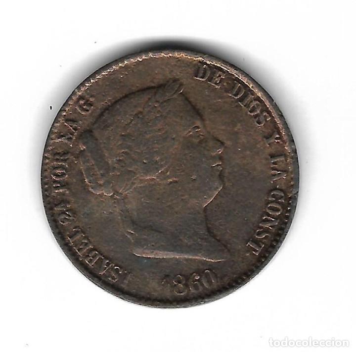Monedas de Espa&ntilde;a: MONEDA. ISABEL II. 25 CENTIMOS DE REAL. 1860. S/C. - Foto 1