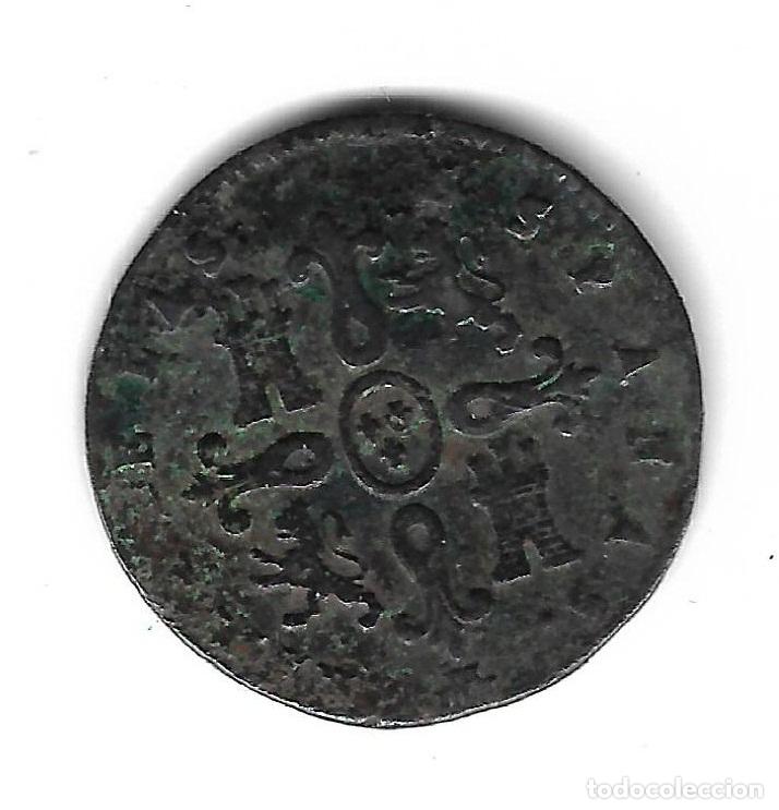 Monedas de Espa&ntilde;a: MONEDA. ISABEL II. 8 MARAVEDIS. 1843. SEGOVIA - Foto 2