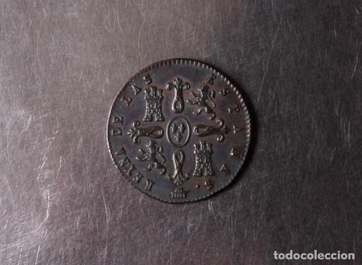 Monedas de Espa&ntilde;a: MONEDA DE COBRE ISABEL II 1843, 2 MARAVEDIS - Foto 3