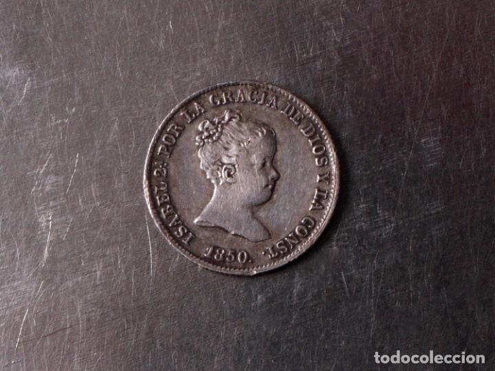 Monedas de Espa&ntilde;a: MONEDA DE PLATA ISABEL II 1850, 1 REAL - Foto 1