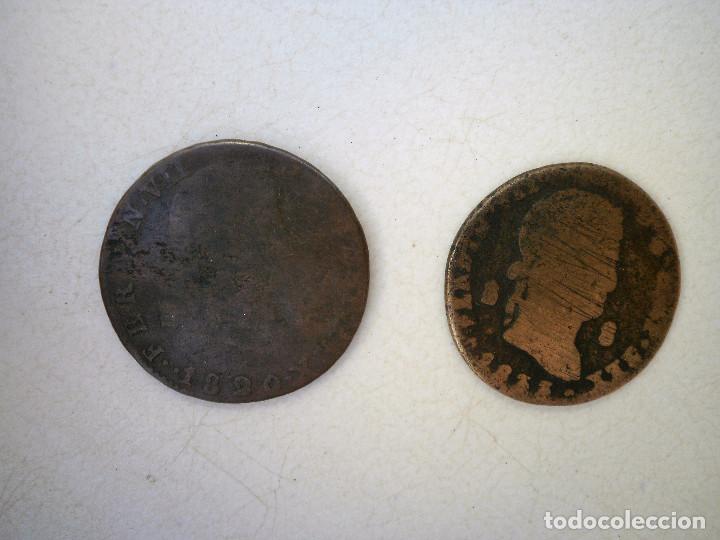 Monedas de Espa&ntilde;a: Dos monedas de Fernando VII - Foto 2