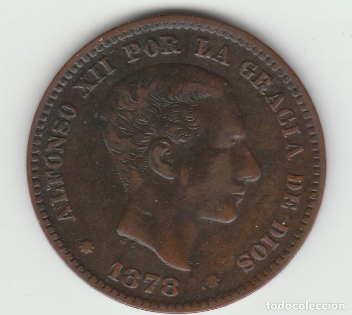 Monedas de Espa&ntilde;a: ALFONSO XII - 5 CENTIMOS- 1878-EBC+ - Foto 1
